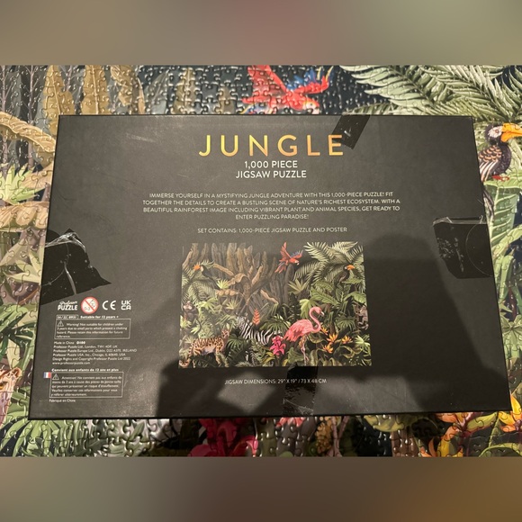 Professor Puzzle Jungle 1000 Piece Jigsaw COMPLETE - Picture 3 of 3